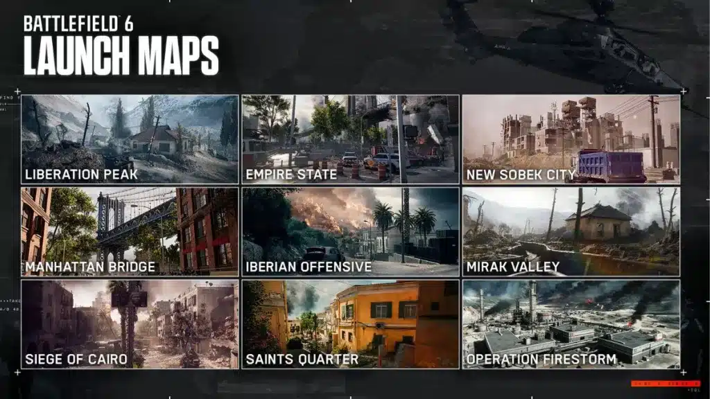 battlefield 6 launch maps