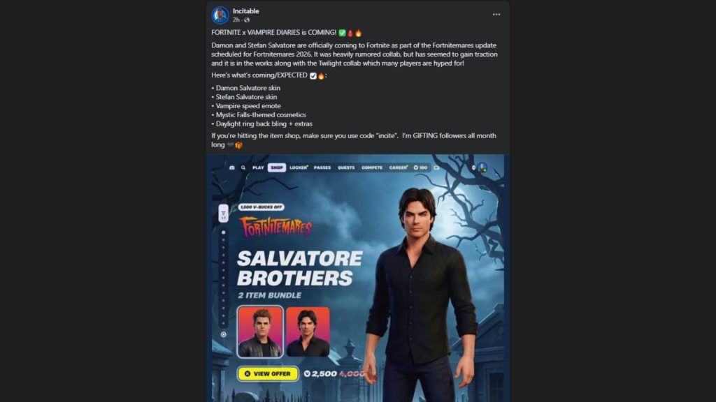 The Vampire Diaries Fortnite - Illustration 3