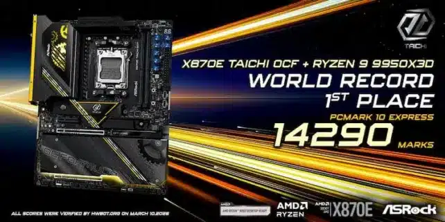 ASRock X870E Taichi Record Overclocking