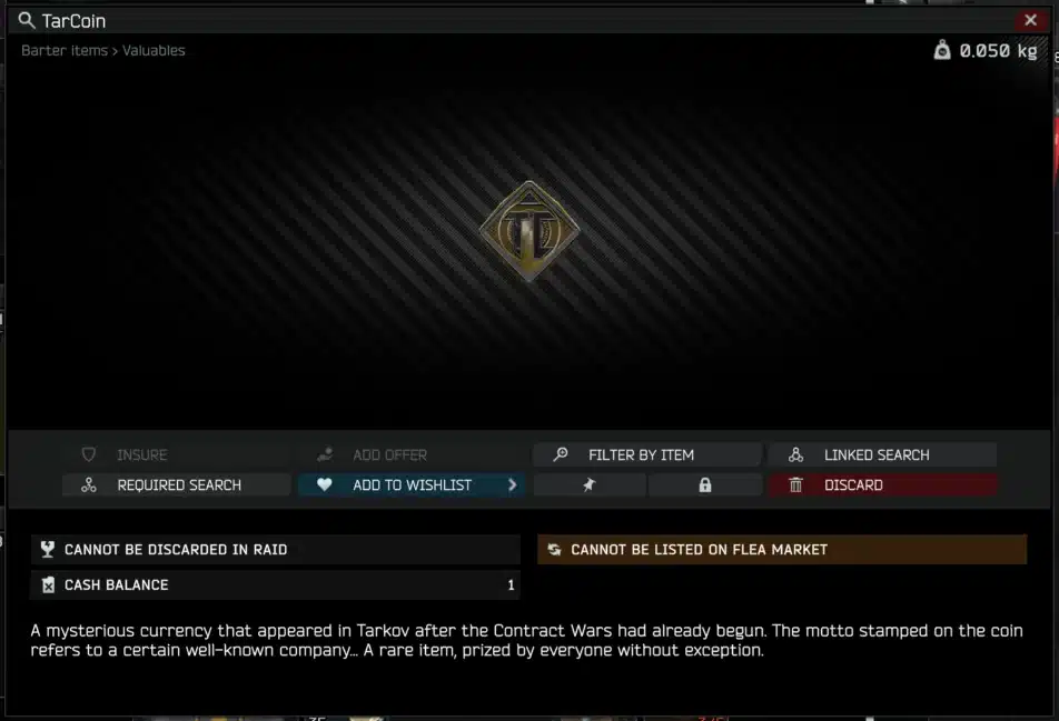 Escape from Tarkov TarCoin - Illustration 2