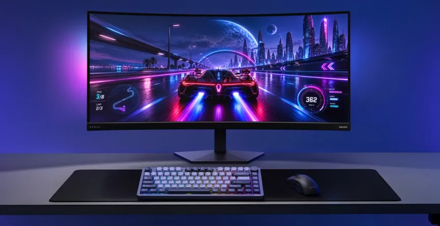 Philips lance le 36M4C5500P, premier moniteur gaming 36 pouces au monde